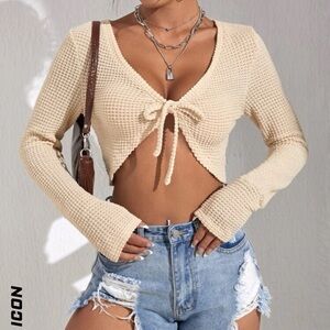SHEIN cropped knit sweater
